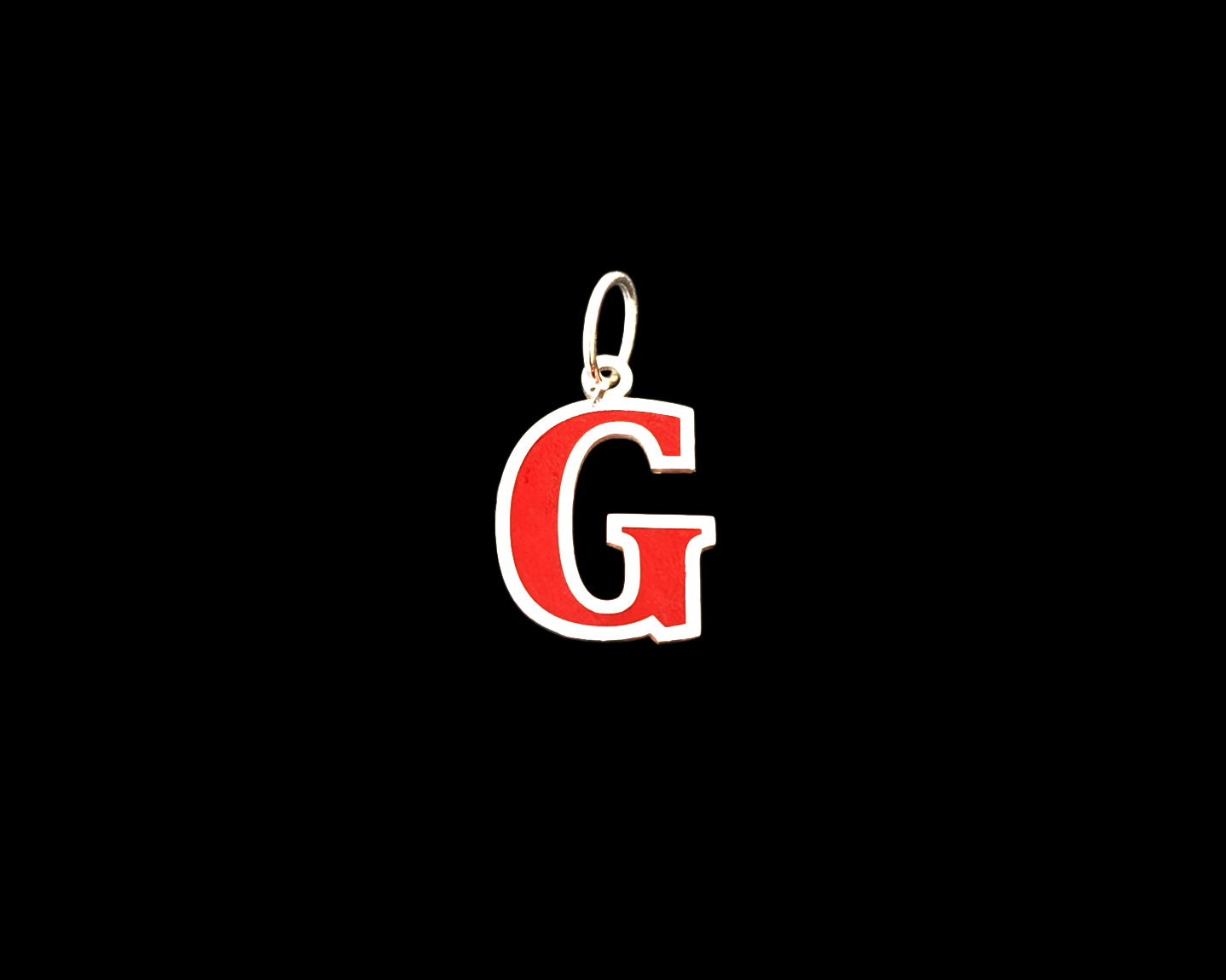 Letter Pendant with Colour