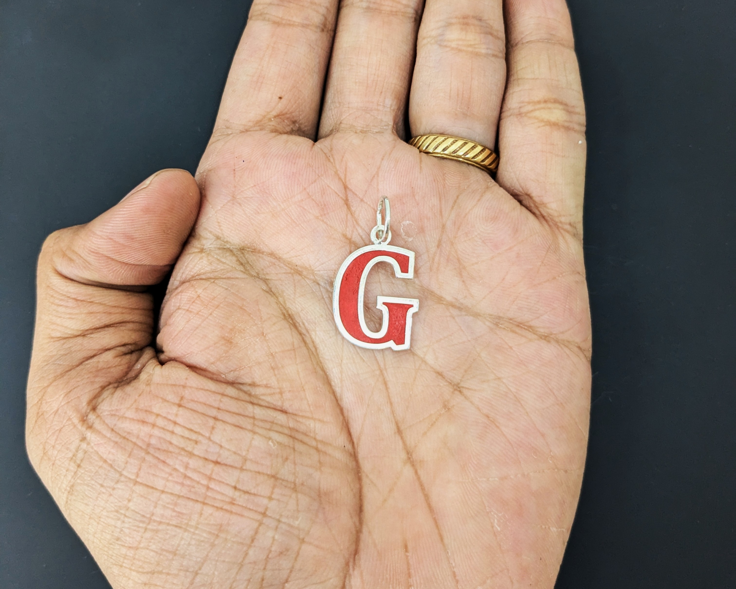 Letter Pendant with Colour - Image 2
