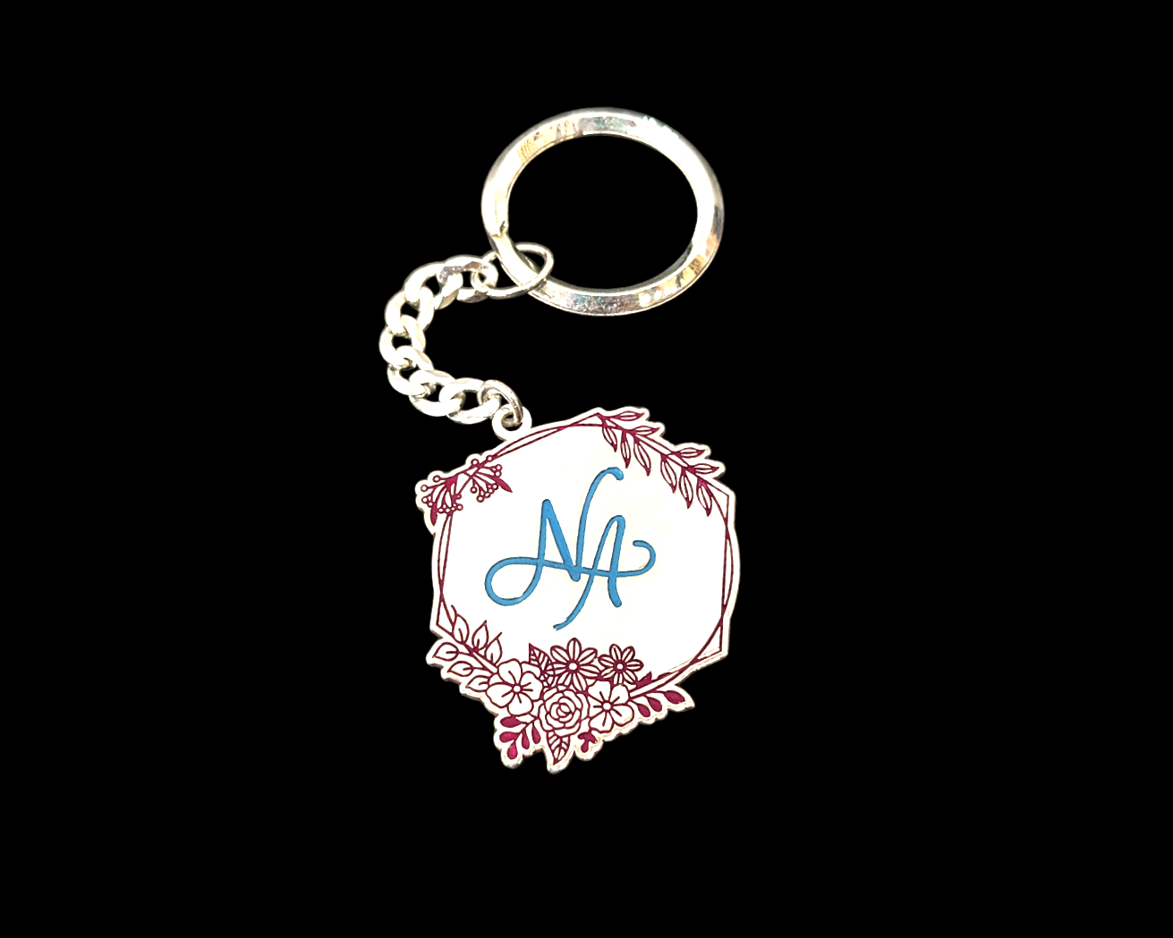 Floral Theme Keychain