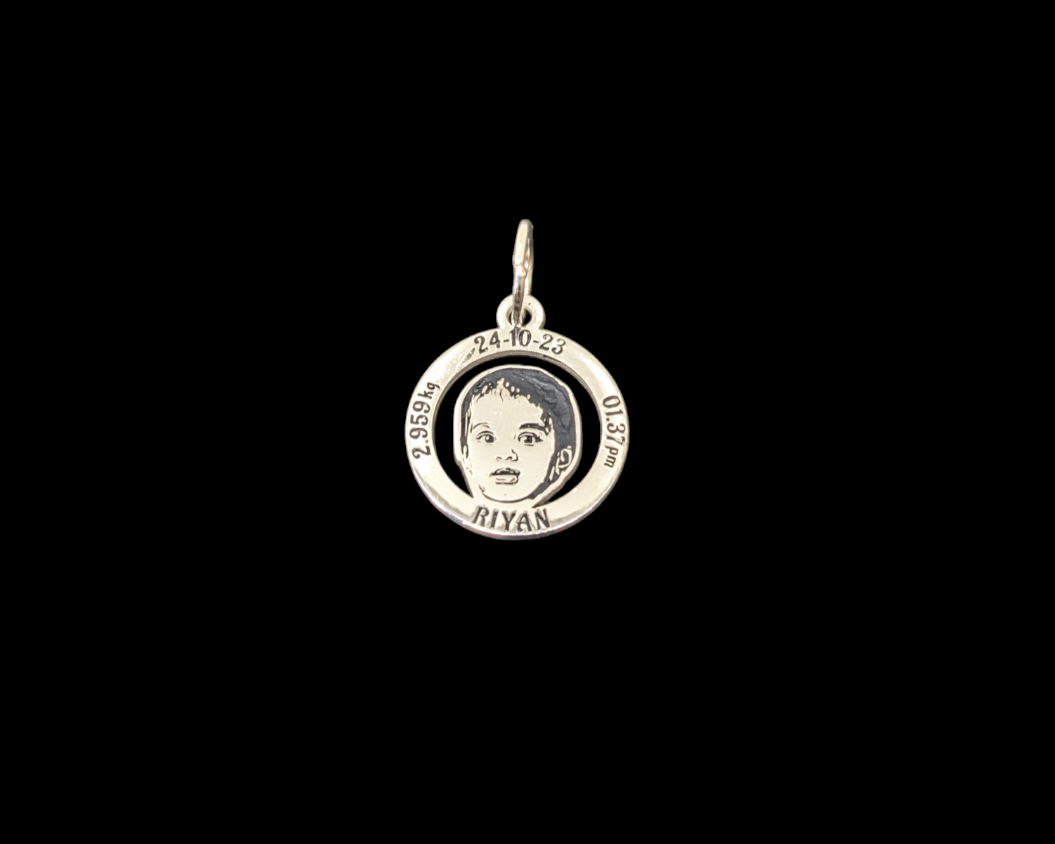 Newborn Photo Pendant